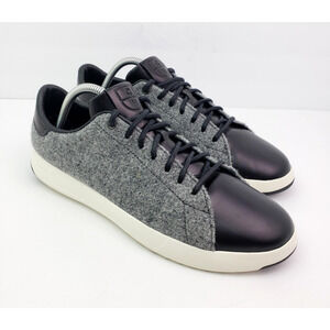 Cole Haan GrandPro Mens Size 10 Gray Black Wool Faribault Woolen Mills Shoes